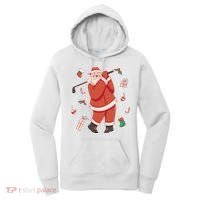 Santa Claus Golf Lover Holiday Women's Hoodie thumb 0