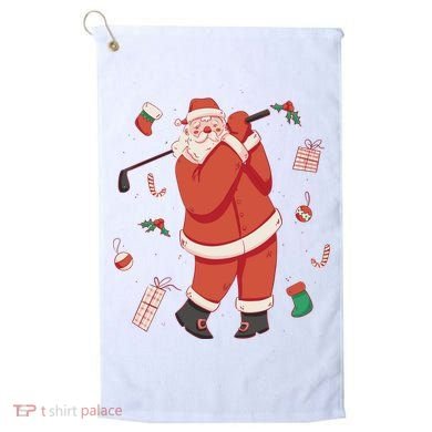 Santa Claus Golf Lover Holiday Golf Towel