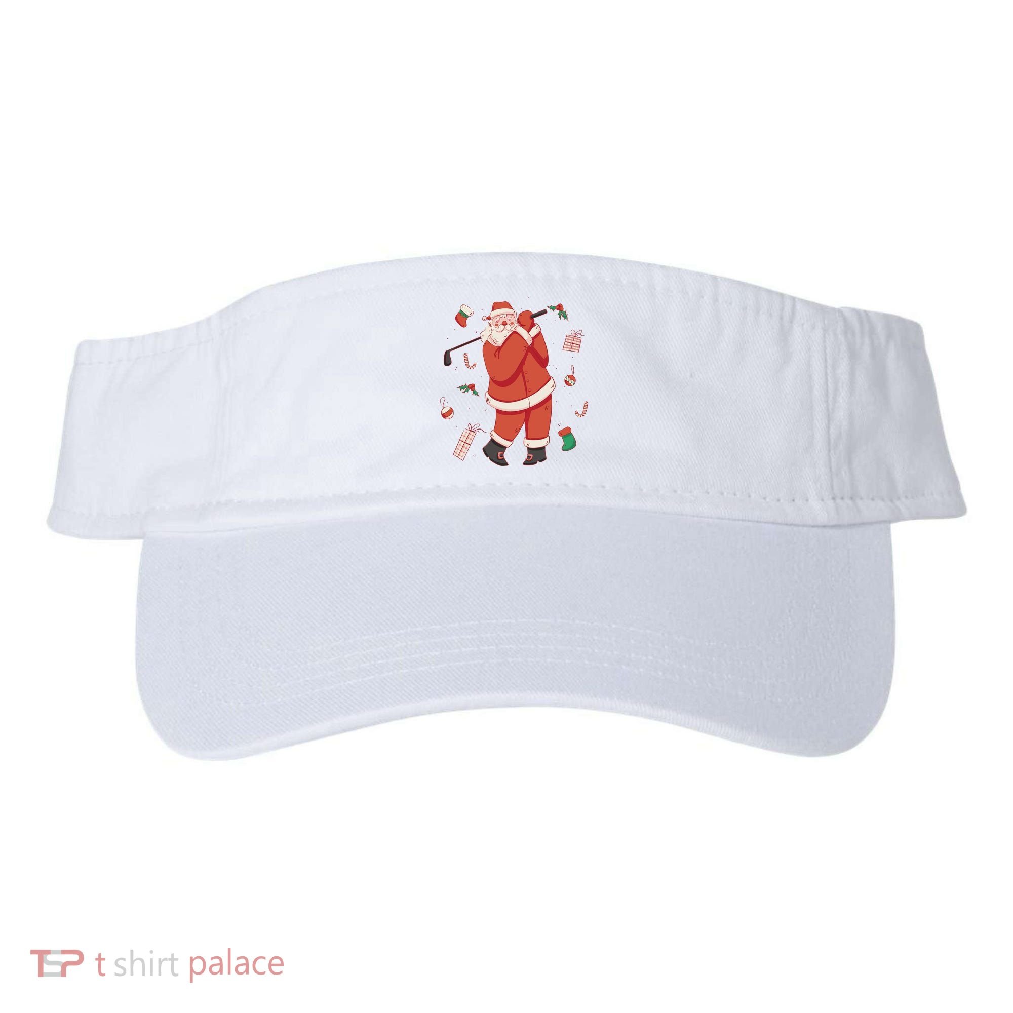 Santa Claus Golf Lover Holiday Visor