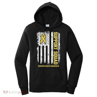 Sarcoma Cancer Gift Support Squad Sarcoma Cancer Awareness Gift Women's Hoodie