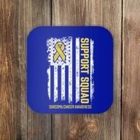 Sarcoma Cancer Gift Support Squad Sarcoma Cancer Awareness Gift Coaster thumb 0