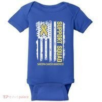 Sarcoma Cancer Gift Support Squad Sarcoma Cancer Awareness Gift Baby Bodysuit thumb 0