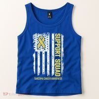 Sarcoma Cancer Gift Support Squad Sarcoma Cancer Awareness Gift Tank Top thumb 2