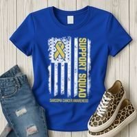 Sarcoma Cancer Gift Support Squad Sarcoma Cancer Awareness Gift Women's T-Shirt thumb 3