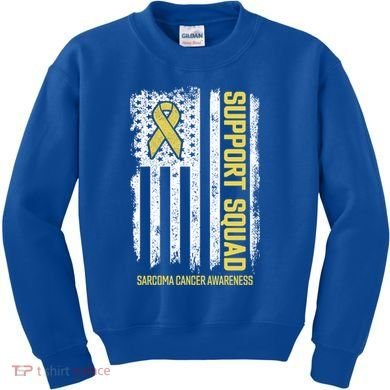 Sarcoma Cancer Gift Support Squad Sarcoma Cancer Awareness Gift Kids Sweatshirt