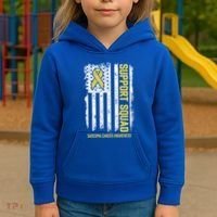 Sarcoma Cancer Gift Support Squad Sarcoma Cancer Awareness Gift Kids Hoodie thumb 3