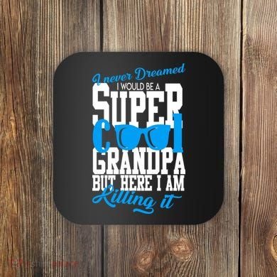 Super Cool Grandpa Coaster