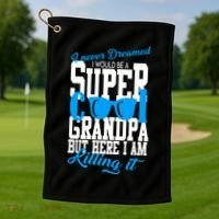 Super Cool Grandpa Golf Towel thumb 1