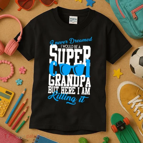 Super Cool Grandpa Kids T-Shirt