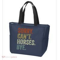 Sorry Cant Horses Bye Funny Horse Tote Bag thumb 3