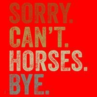 Sorry Cant Horses Bye Funny Horse Santa Hat thumb 1