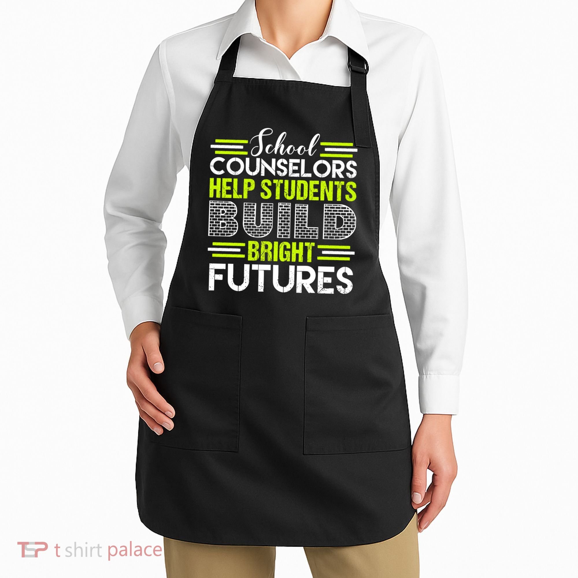 School Counselors Help Students Build Bright Futures Apron