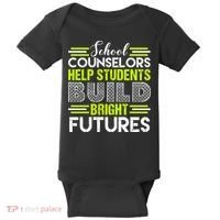 School Counselors Help Students Build Bright Futures Baby Bodysuit thumb 0