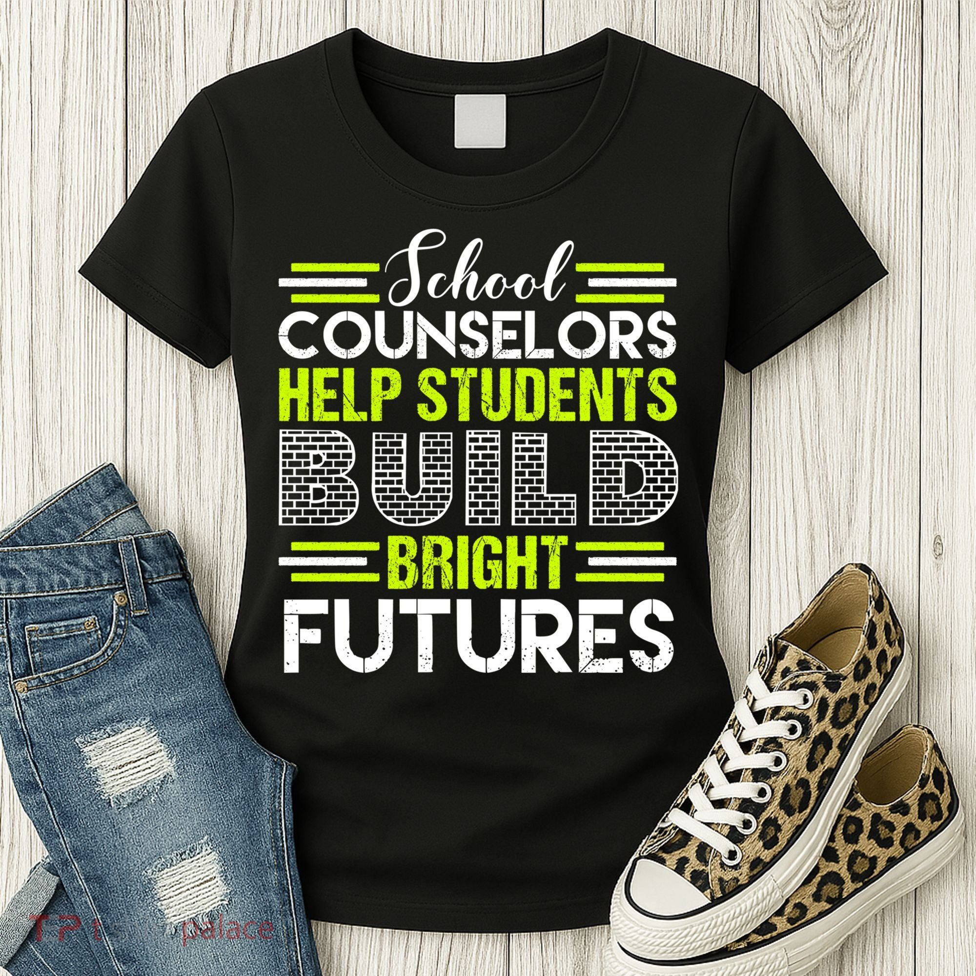 School Counselors Help Students Build Bright Futures Women's T-Shirt