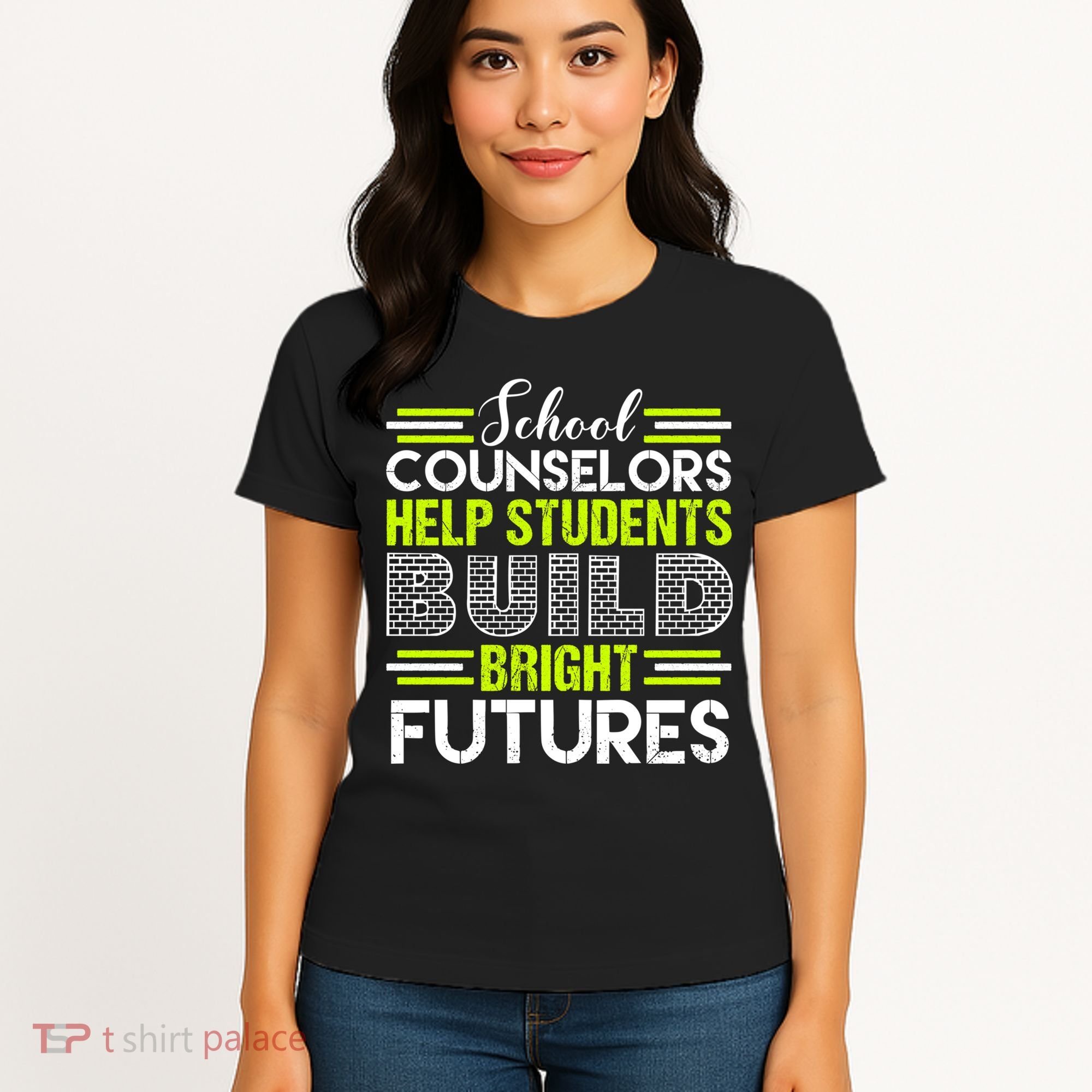 School Counselors Help Students Build Bright Futures Women's T-Shirt