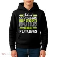 School Counselors Help Students Build Bright Futures Kids Hoodie thumb 4