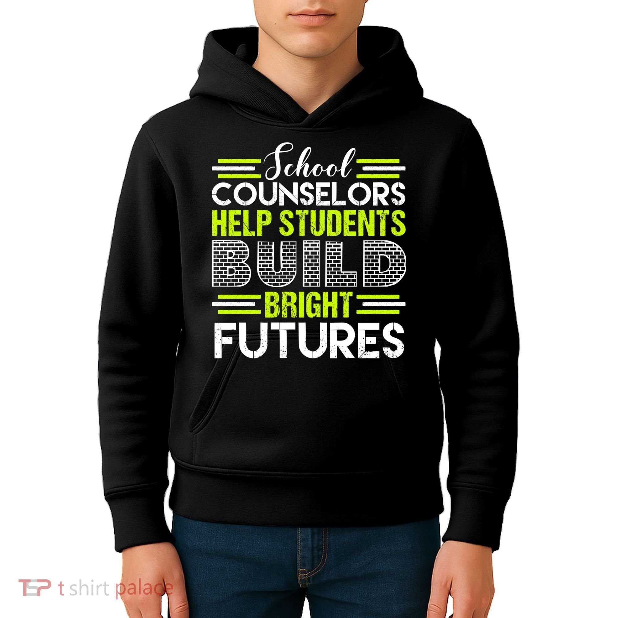 School Counselors Help Students Build Bright Futures Kids Hoodie