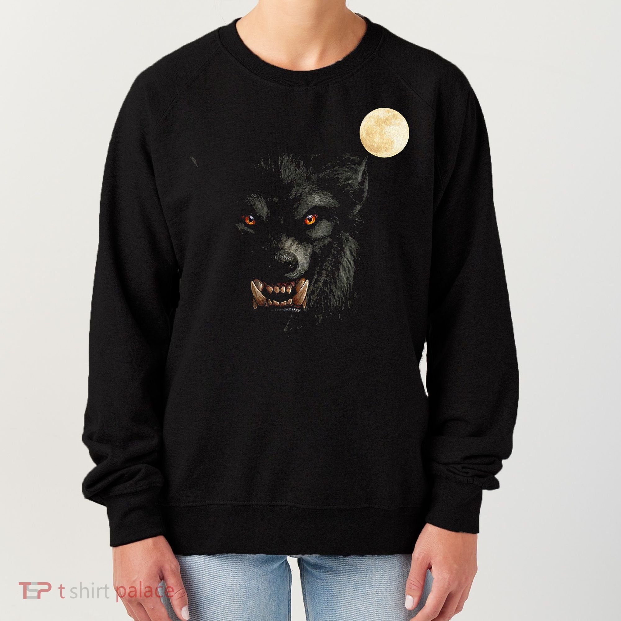 Scary Cool Halloween Werewolf Lychan Trick Or Treat Party Women's Sweatshirt