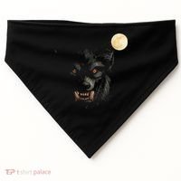 Scary Cool Halloween Werewolf Lychan Trick Or Treat Party USA-Made Doggie Bandana thumb 0