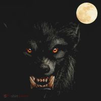 Scary Cool Halloween Werewolf Lychan Trick Or Treat Party USA-Made Doggie Bandana thumb 2
