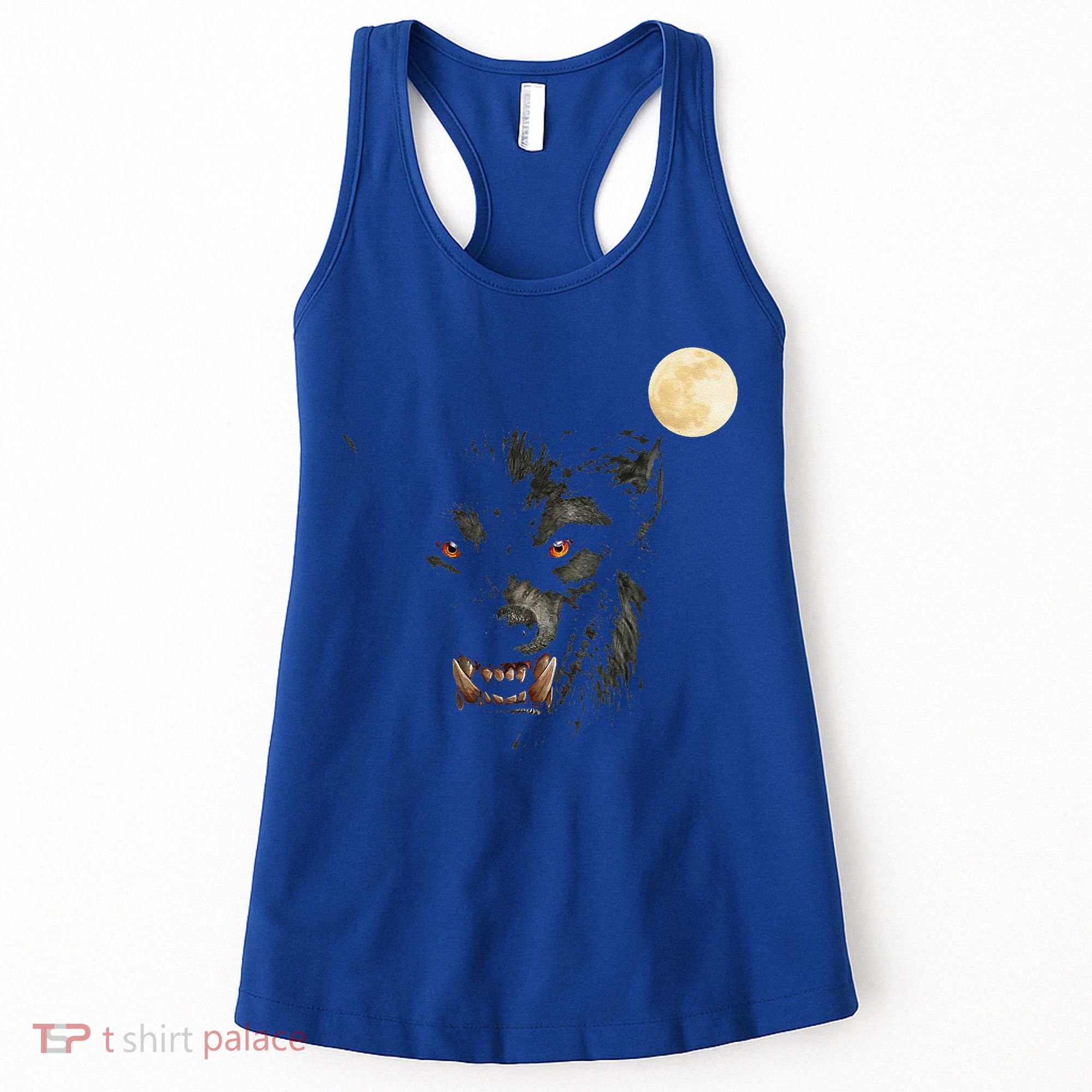 Scary Cool Halloween Werewolf Lychan Trick Or Treat Party Women's Tank Top