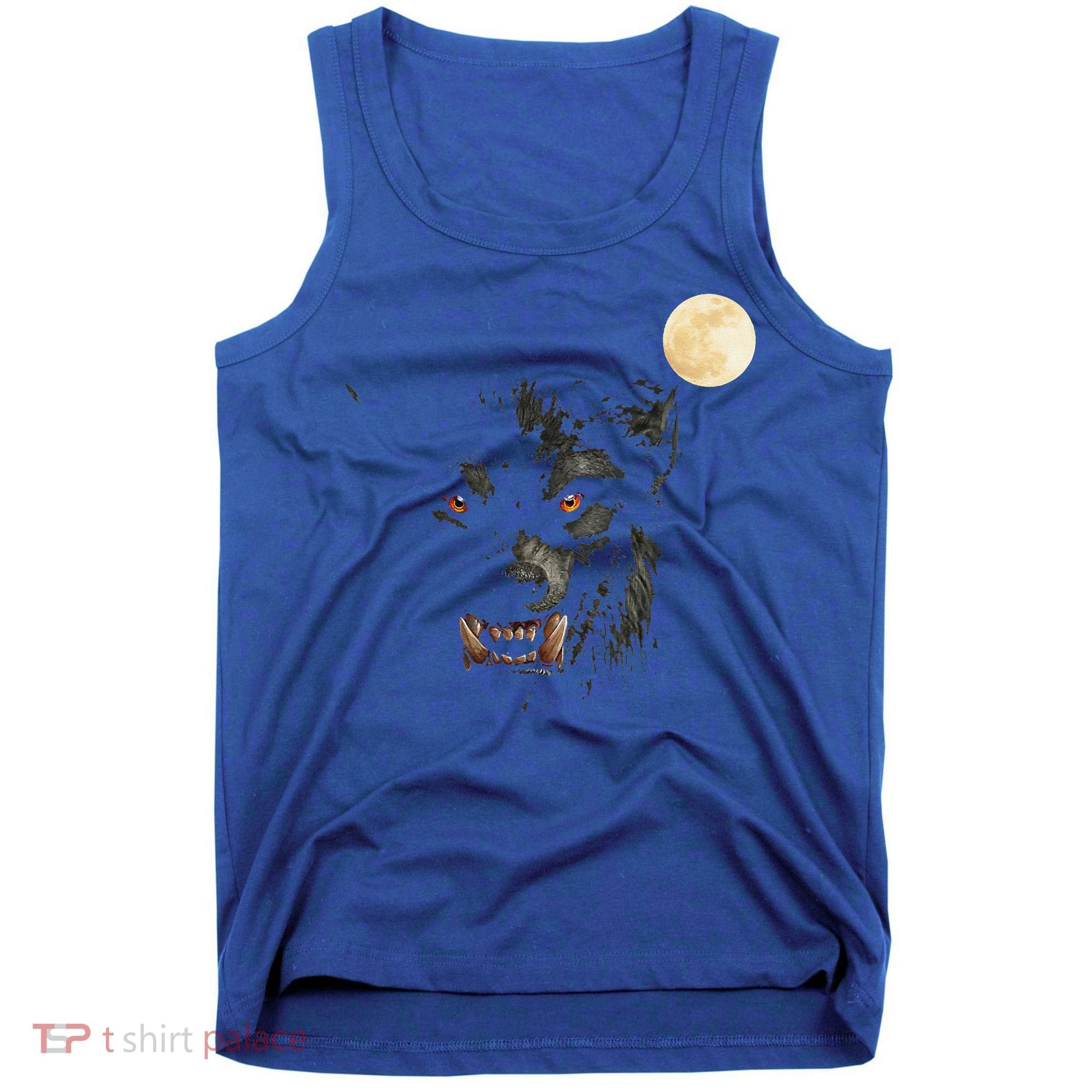 Scary Cool Halloween Werewolf Lychan Trick Or Treat Party Tank Top