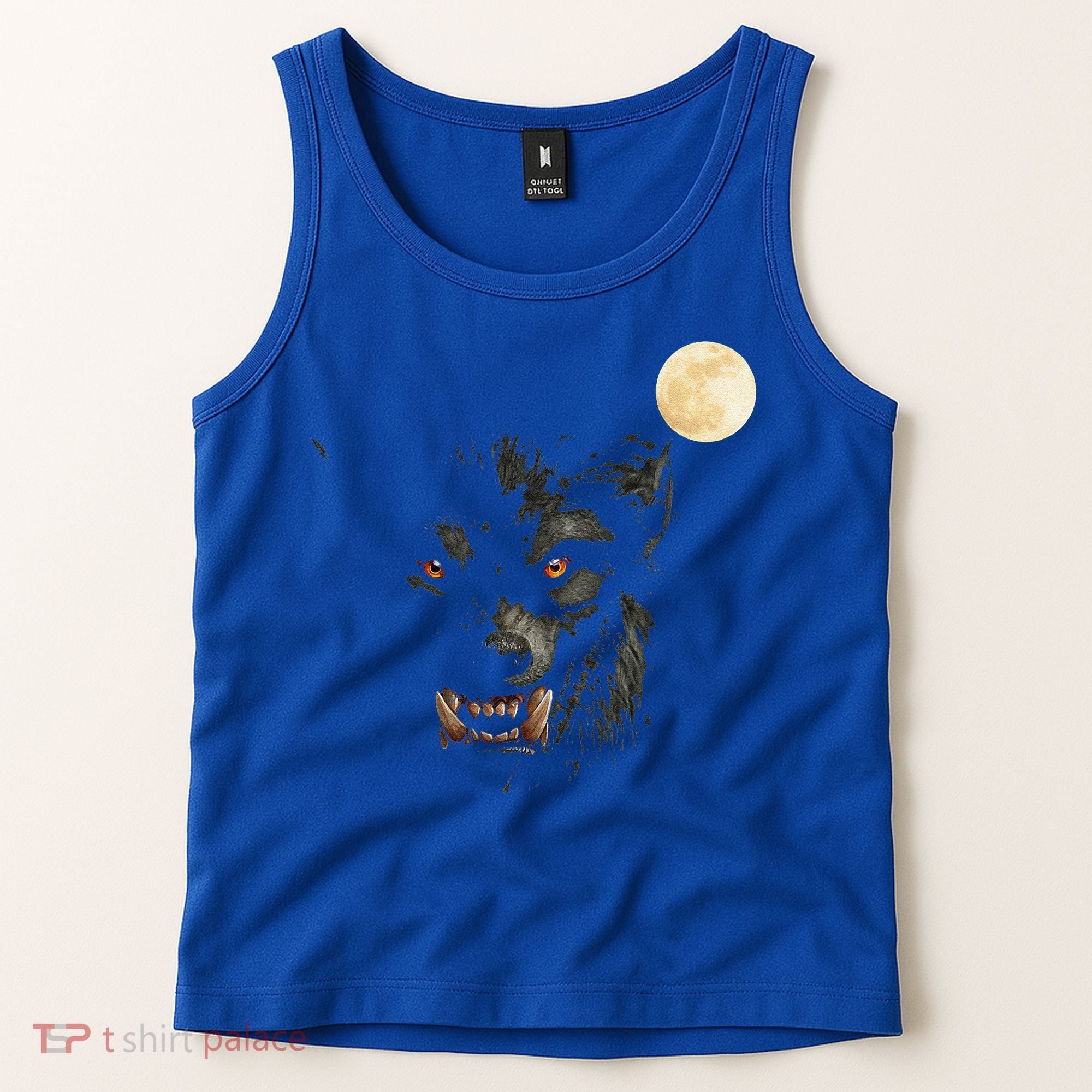 Scary Cool Halloween Werewolf Lychan Trick Or Treat Party Tank Top