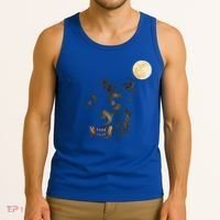 Scary Cool Halloween Werewolf Lychan Trick Or Treat Party Tank Top thumb 3
