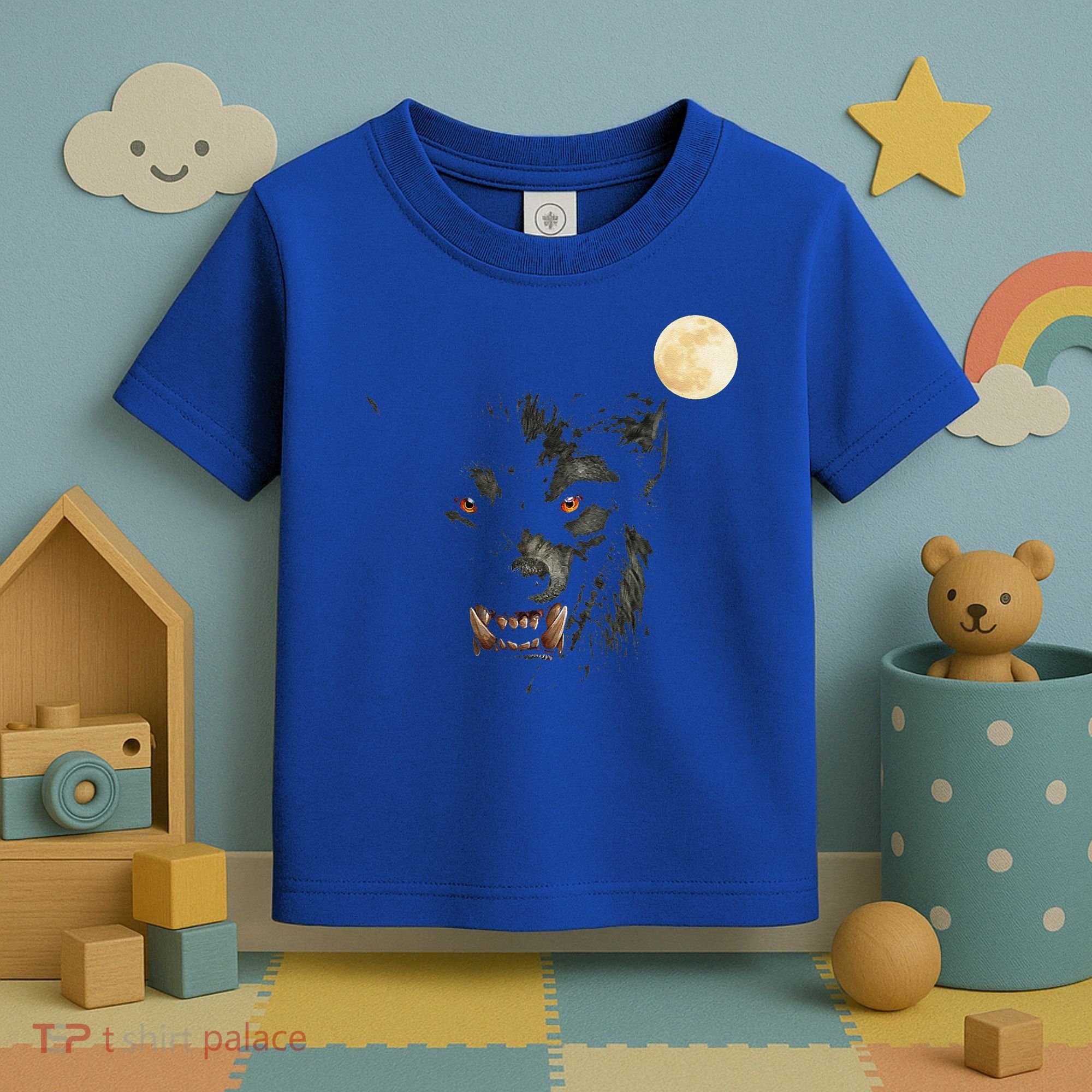 Scary Cool Halloween Werewolf Lychan Trick Or Treat Party Toddler T-Shirt