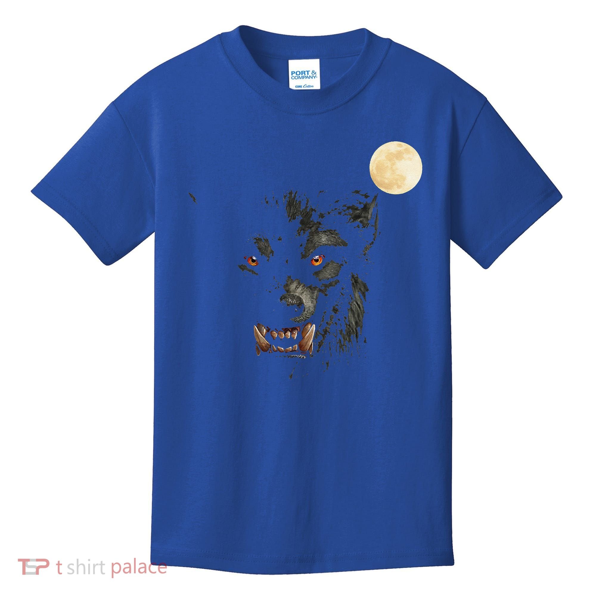 Scary Cool Halloween Werewolf Lychan Trick Or Treat Party Kids T-Shirt