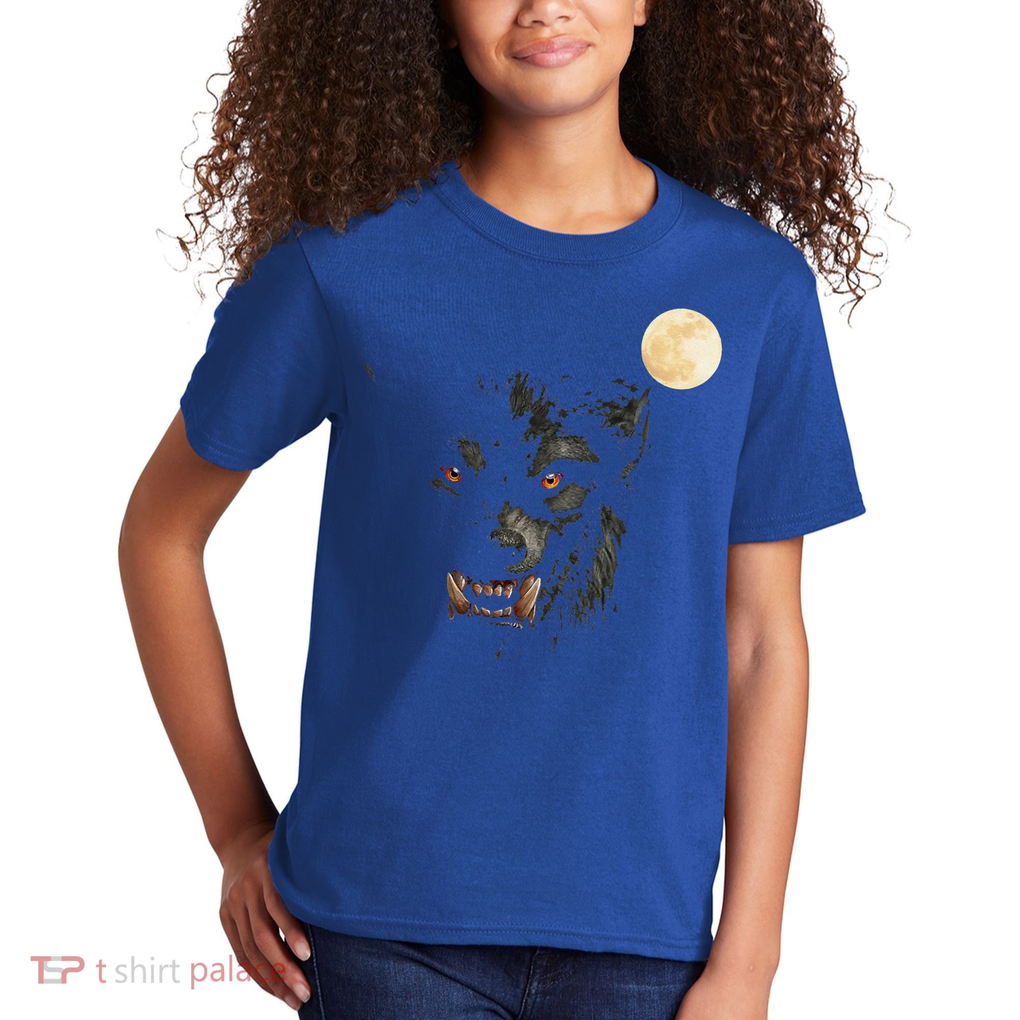 Scary Cool Halloween Werewolf Lychan Trick Or Treat Party Kids T-Shirt