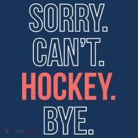 Sorry. Cant. Hockey. Bye. Kids Long Sleeve Shirt thumb 2