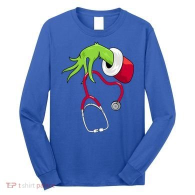 Stethoscope Christmas Holiday Long Sleeve Shirt