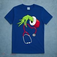 Stethoscope Christmas Holiday T-Shirt thumb 5