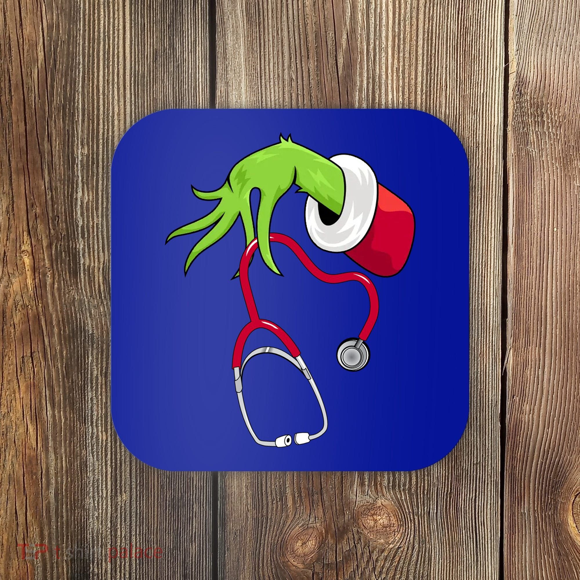 Stethoscope Christmas Holiday Coaster