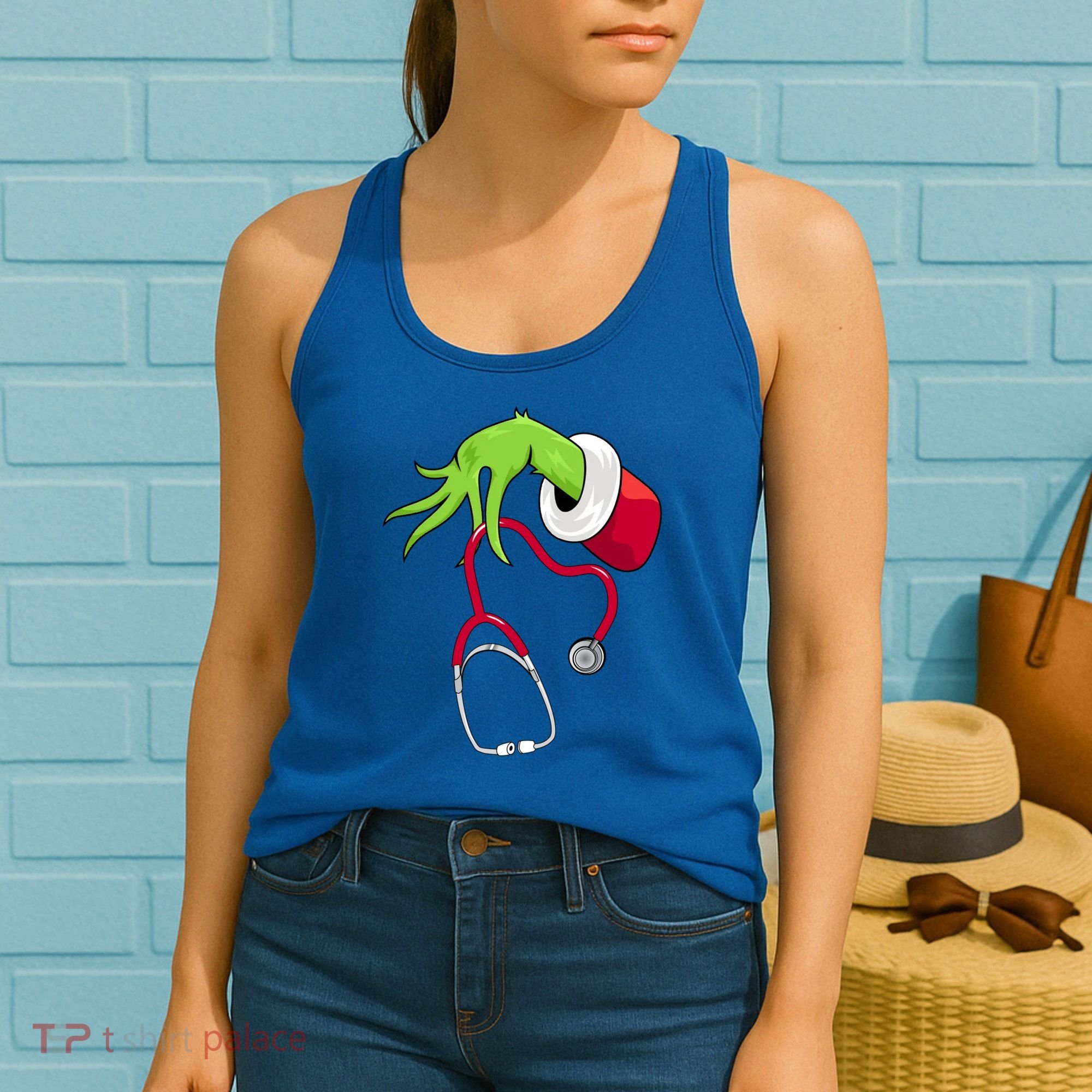 Stethoscope Christmas Holiday Women's Tank Top