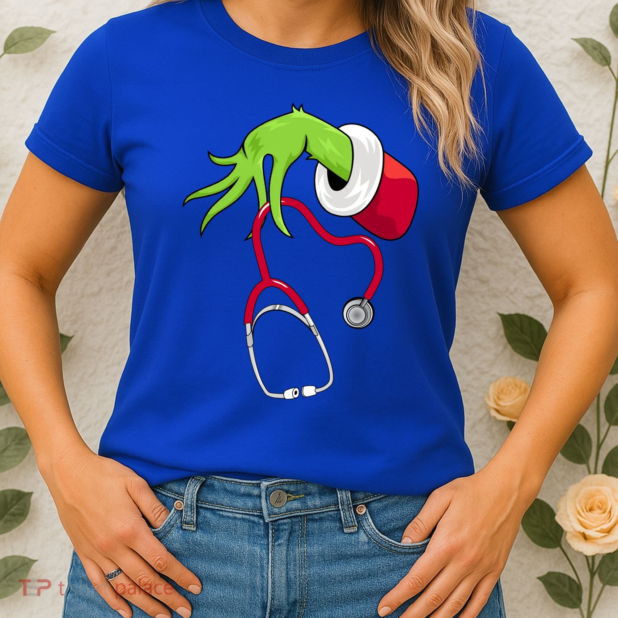 Stethoscope Christmas Holiday Women's T-Shirt
