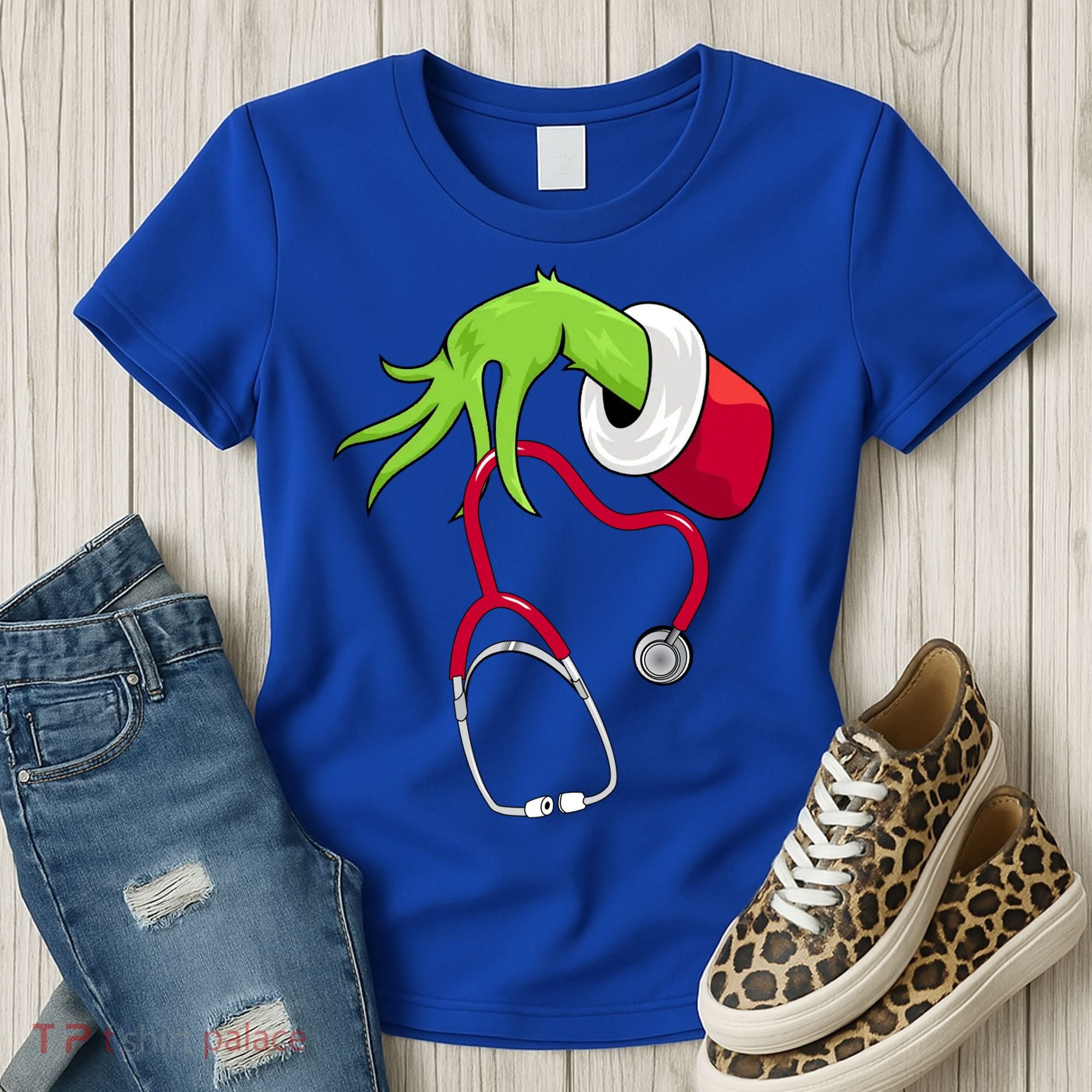 Stethoscope Christmas Holiday Women's T-Shirt