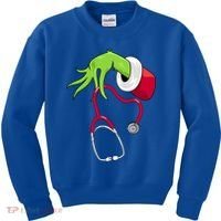 Stethoscope Christmas Holiday Kids Sweatshirt thumb 0