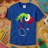 Stethoscope Christmas Holiday Kids T-Shirt thumb 3