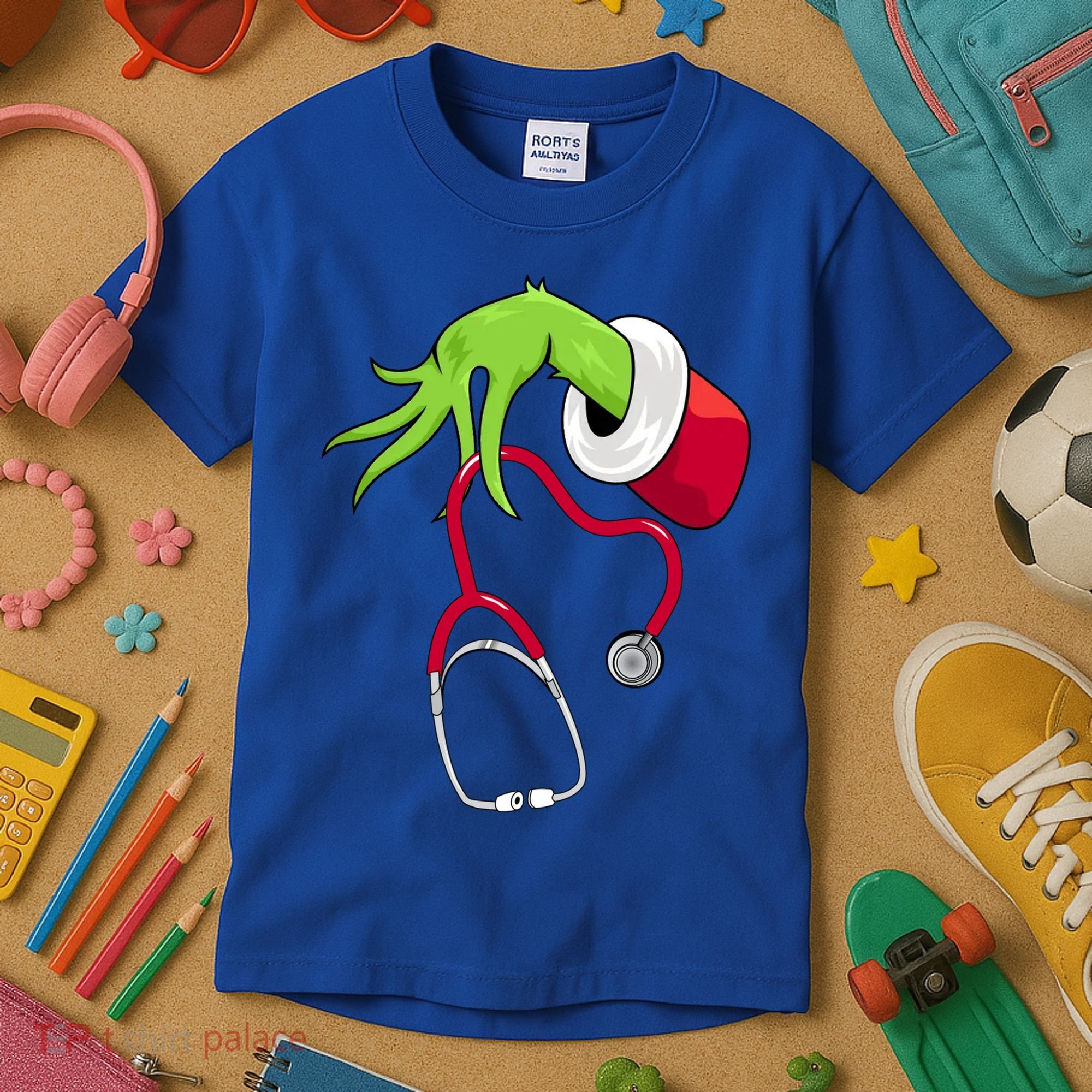 Stethoscope Christmas Holiday Kids T-Shirt