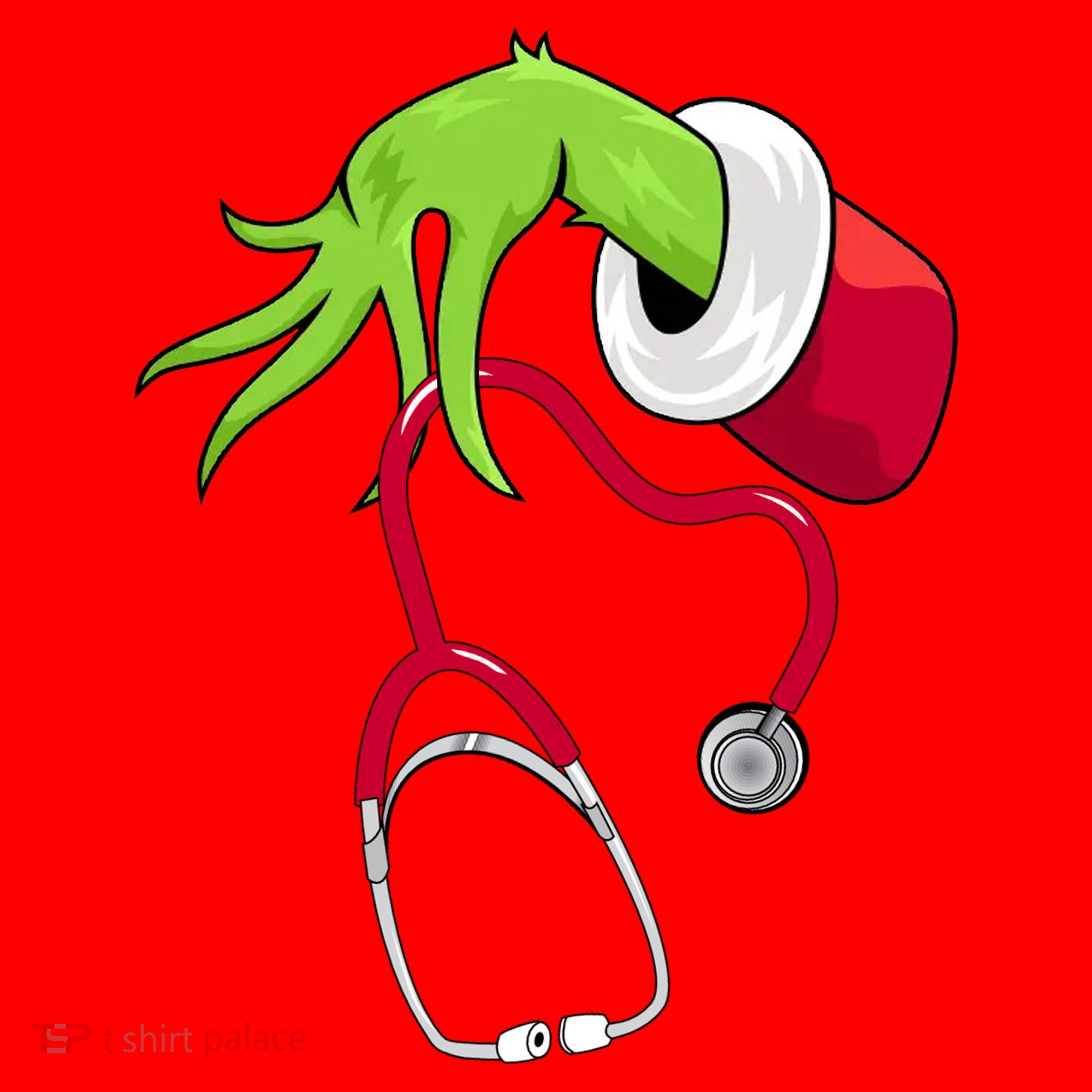 Stethoscope Christmas Holiday Santa Hat