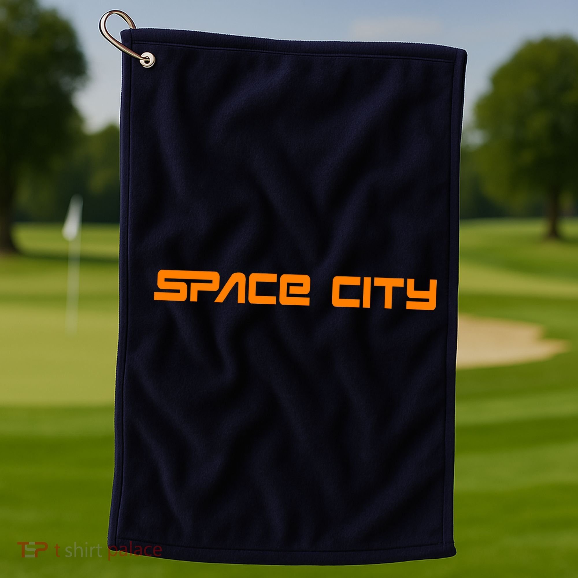 Space City Houston Golf Towel