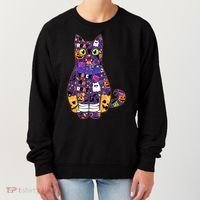 Spooky Cute Halloween Pattern Kitty Cat Women's Sweatshirt thumb 0