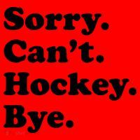 Sorry Can't Hockey Bye Funny Hockey Gift Santa Hat thumb 1