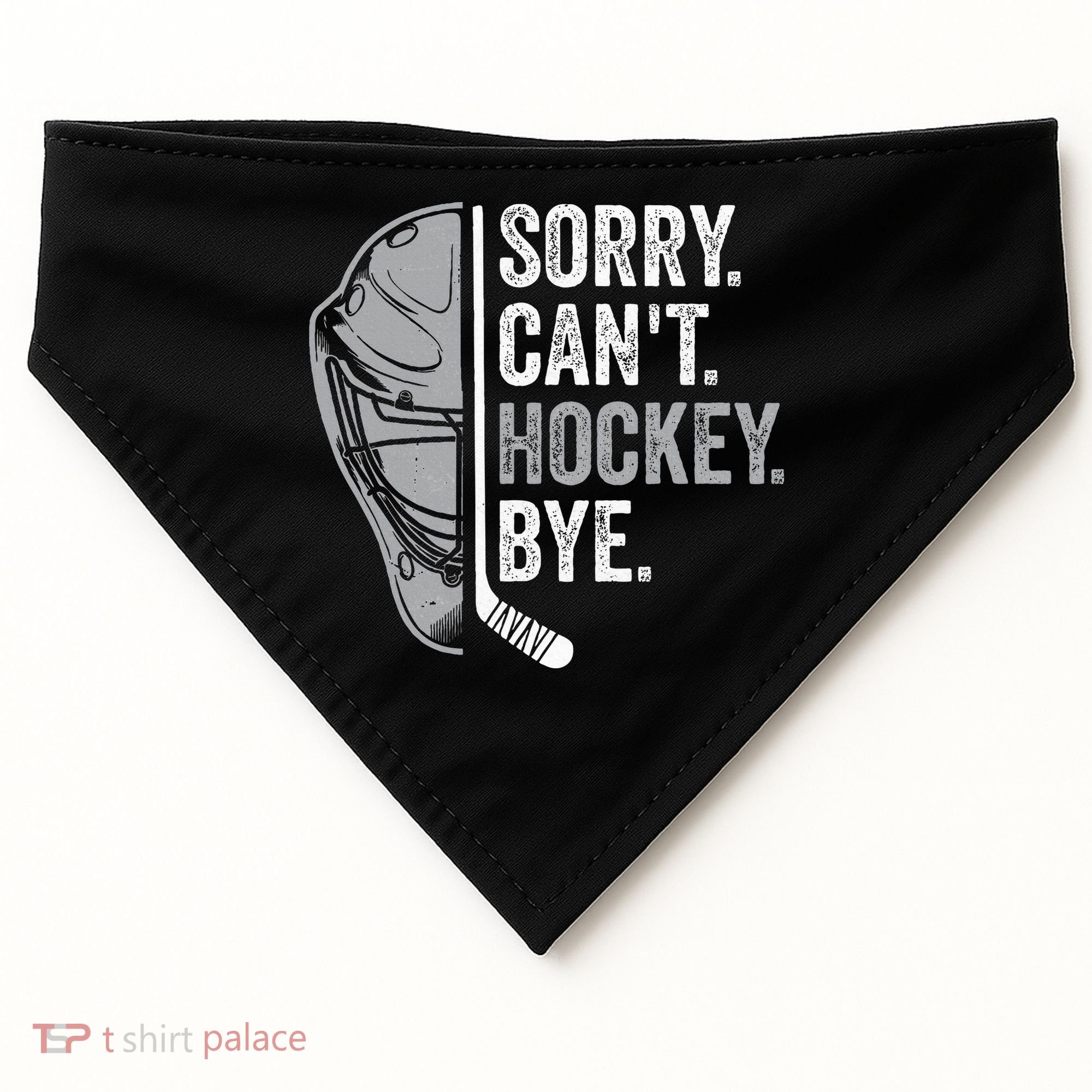 Sorry Can't Hockey Bye Funny Hockey USA-Made Doggie Bandana