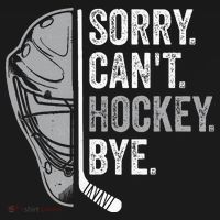 Sorry Can't Hockey Bye Funny Hockey Women's Hoodie thumb 2