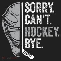 Sorry Can't Hockey Bye Funny Hockey Hat thumb 2