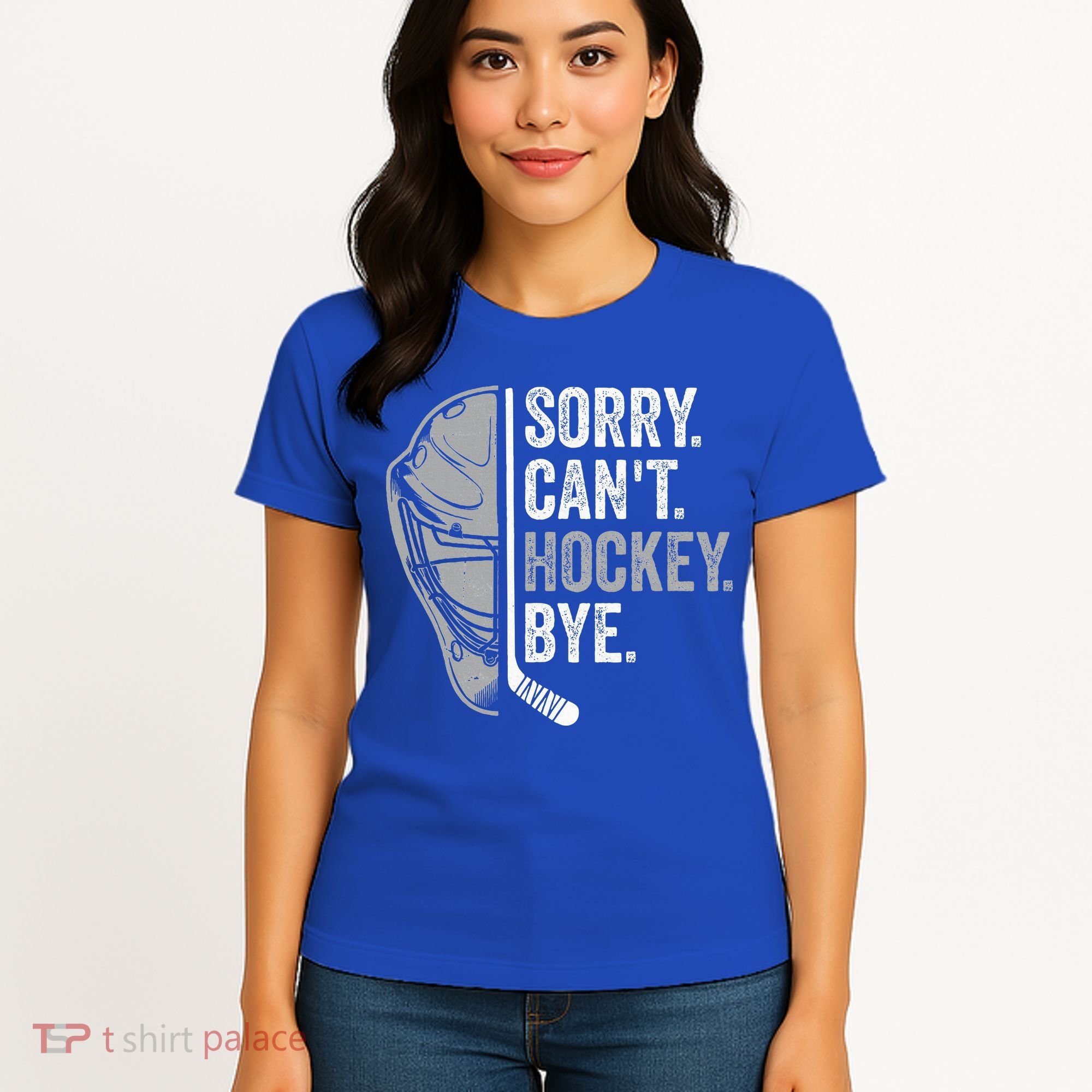 Sorry Can't Hockey Bye Funny Hockey Women's T-Shirt