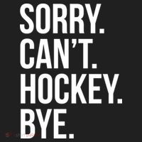 Sorry Cant Hockey Bye Golf Towel thumb 3